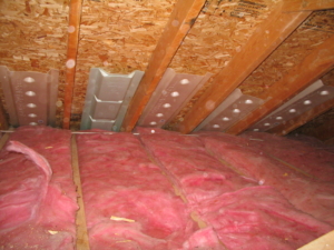 Baffles in attic
